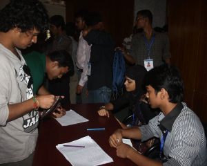 Participants are Registering for the Event