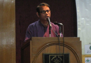 Founder and President of Ethics Club Bangladesh Addressing the Audience