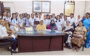 The newly formed Tejgaon Govt. Girls High School Committee of Ethics Club Bangladesh